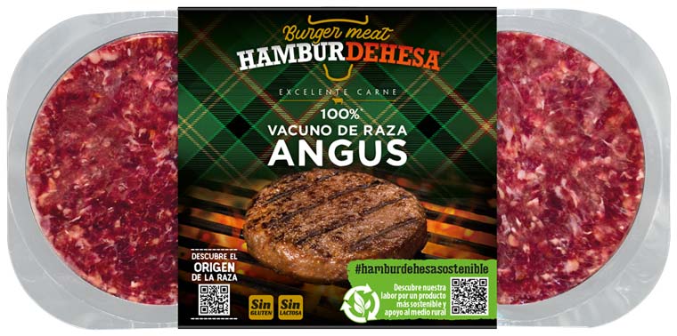 Burger de vacuno de raza Angus