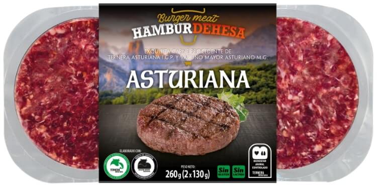 Burger de vacuno de raza Asturiana