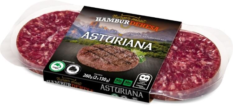 Burger de vacuno de raza Asturiana