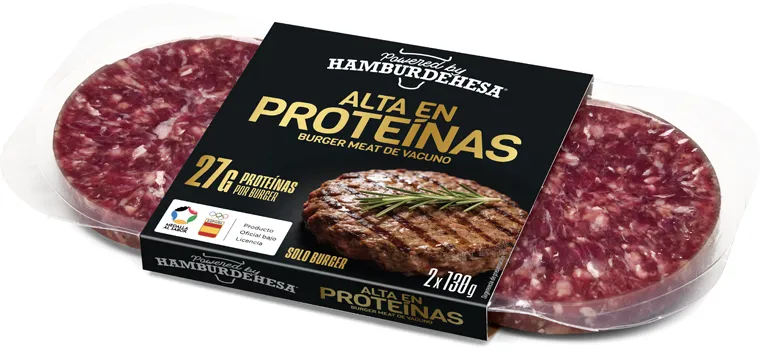 Envase de Burger Alta en Proteínas